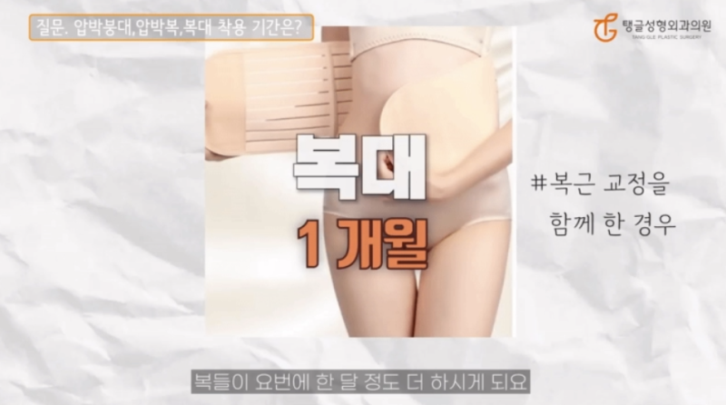 복부성형, 수술 후 관리 방법과 주의사항