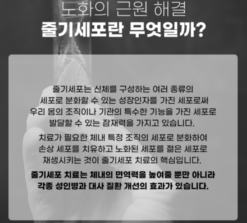 줄기세포 정맥주사, 피부 고민 끝! 사진 2