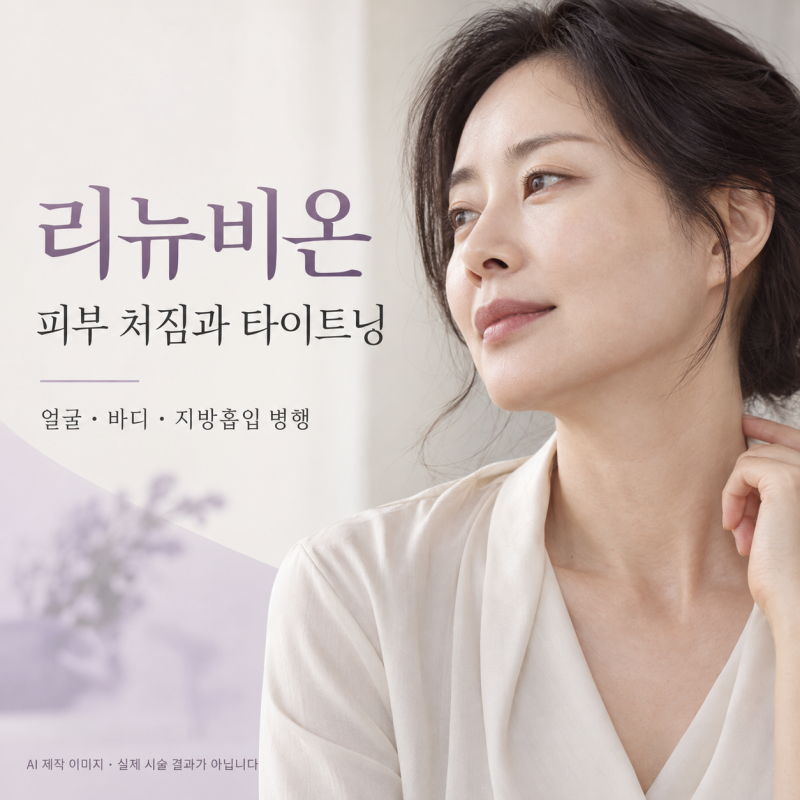 리뉴비온, 피부 처짐 타이트닝 효과는?